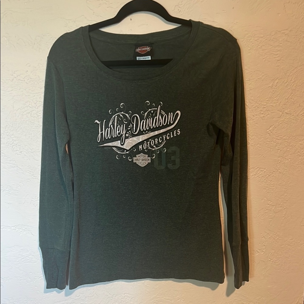 Orlando Harley-Davidson Dark Green Long Sleeve Tee